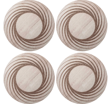 Sous verre motifs circulaires naturels - TenStickers