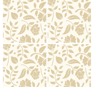 Sous verre motif à fleurs - TenStickers