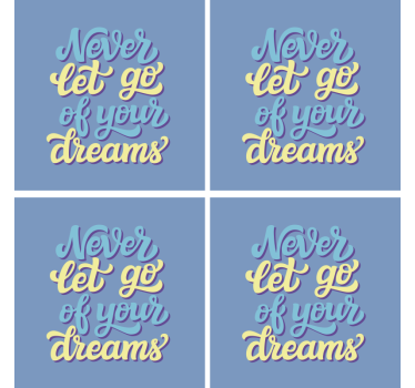 Sous verre citation art typographique inspirant - TenStickers