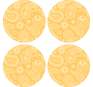 Sous verre motif paisley complexe - TenStickers