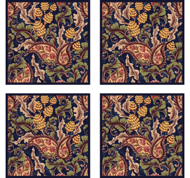 Sous verre motif botanique sophistiqué - TenStickers