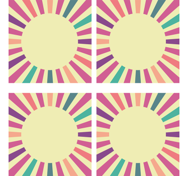 Sous verre moderne élément circulaire géométrique - TenStickers