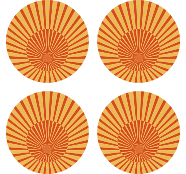 Sous verre motif de rayon de soleil radieux - TenStickers