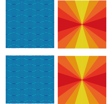 Sous verre Éclat de couleurs radieuses - TenStickers