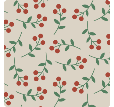 Sous verre motifs de branches de baies - TenStickers