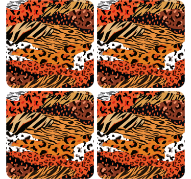 Sous verre motifs animaux sauvages - TenStickers