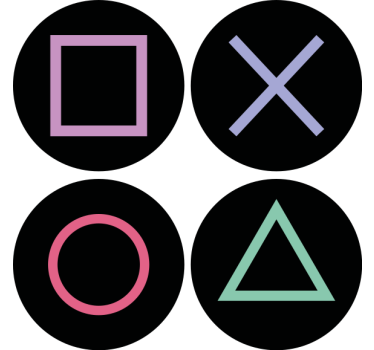 Sous verre bière motifs colorés et géométriques - TenStickers