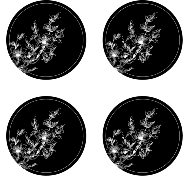 Sous verre art floral en ligne - TenStickers