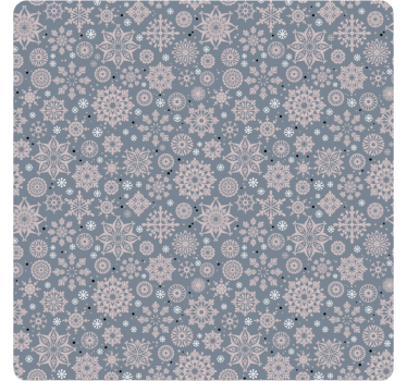 Sous verre noël motif floral d'hiver - TenStickers