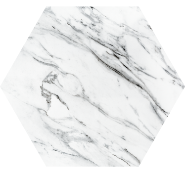 Sous verre motif marbre hexagonal - TenStickers