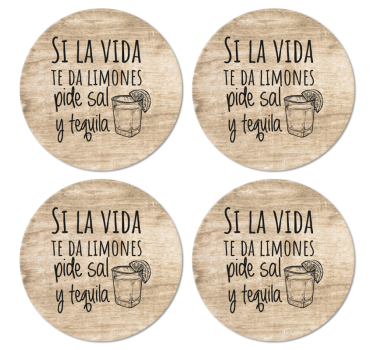 Sous verre citation savourez les moments de la vie - TenStickers