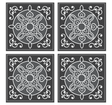 dessous de verre forme carreaux Carreaux décoratifs élégants - TenStickers
