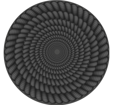 Sous verre motif spiral rond - TenStickers