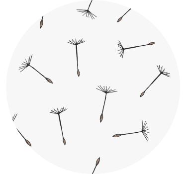 Sous verre motif de graines délicates - TenStickers