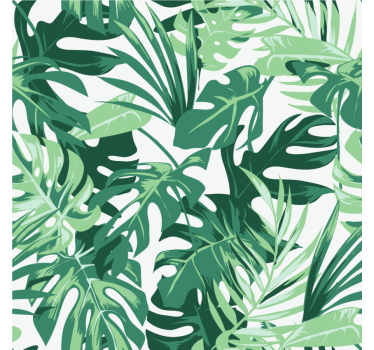 Sous verre inspiration feuille tropicale - TenStickers