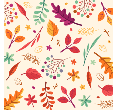 Sous verre bière Éléments floraux colorés - TenStickers
