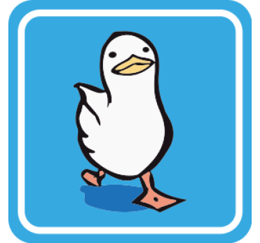 Sous verre bière canard de dessin animé qui marche - TenStickers