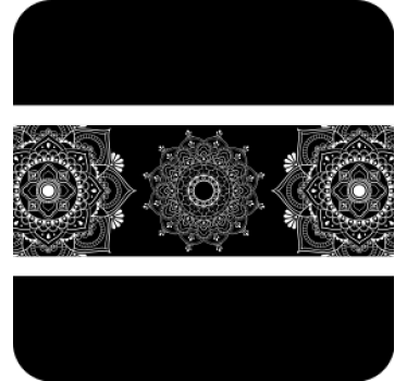 Sous verre motif de mandala complexe - TenStickers