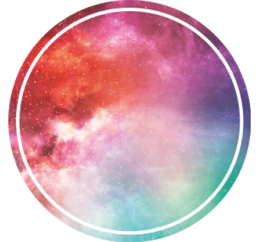 Sous verre tourbillon coloré galactique - TenStickers