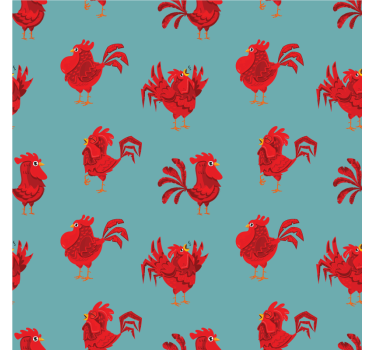 Sous verre bière motif coq vibrant - TenStickers