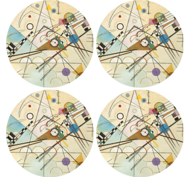 Sous verre motif circulaire géométrique - TenStickers
