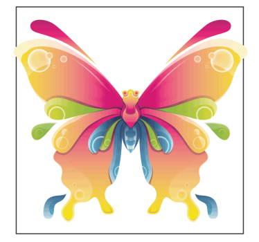 Sous verre bière illustration de papillons colorés - TenStickers