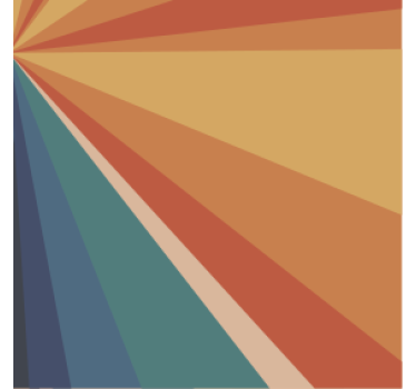 Sous verre rayons de couleurs géométriques - TenStickers