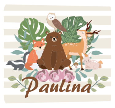 Sous verre personnalisable rassemblement d'animaux mignons - TenStickers