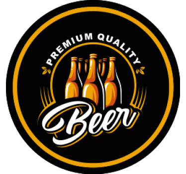 Sous verre bière Écusson boisson de qualité premium - TenStickers