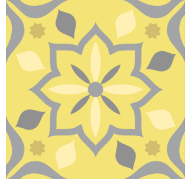 Sous verre mariage motif floral - TenStickers