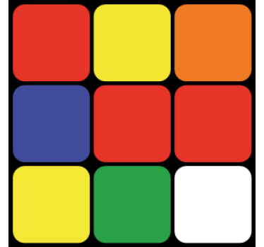 Sous verre bière agencement carré coloré - TenStickers