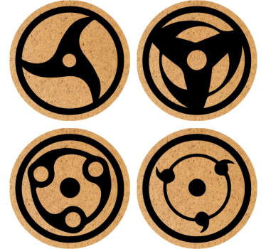 Sous verre bière motifs circulaires abstraits - TenStickers