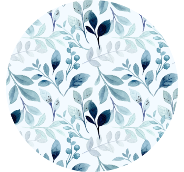 Sous verre motif feuilles florales - TenStickers