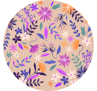 Sous verre motif botanique décoratif - TenStickers