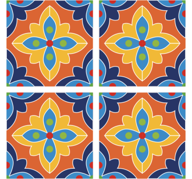 Sous verre illustration florale vibrante - TenStickers