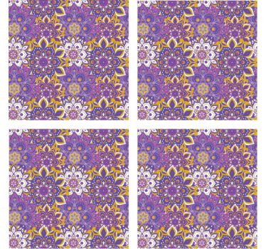 Sous verre Élément botanique élaboré - TenStickers