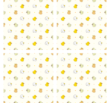 Sous verre moderne motif canard en caoutchouc charmant - TenStickers