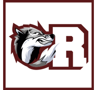 Sous verre personnalisable monogramme de loup - TenStickers