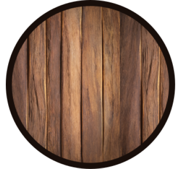 Sous verre bière texture bois circulaire - TenStickers