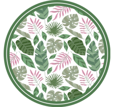 Sous verre bière feuillage tropical - TenStickers