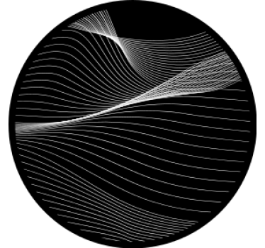 Sous verre bière lignes de mouvement fluide - TenStickers
