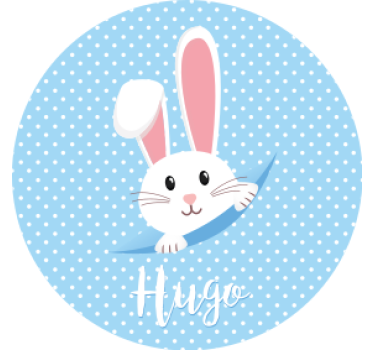 Sous verre mariage design de joli lapin - TenStickers