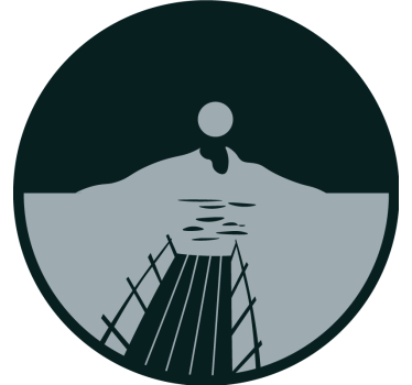 Sous verre bière coucher de soleil sur l'eau - TenStickers