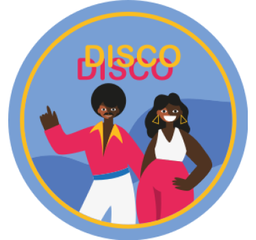 Sous verre bière soirée disco danse - TenStickers
