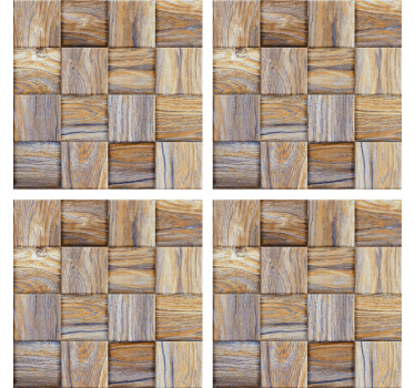 Sous verre motif bois tissé - TenStickers