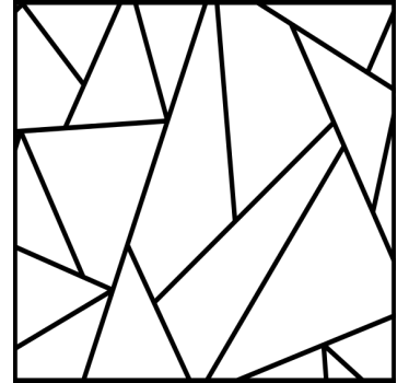 Sous verre lignes noires géométriques - TenStickers