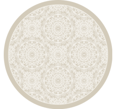 Sous verre surface ronde à motifs complexes - TenStickers