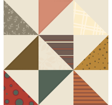 Sous verre segments de couleurs géométriques - TenStickers