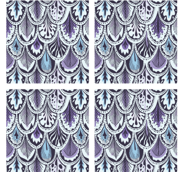 Sous verre motif de feuilles élégantes - TenStickers