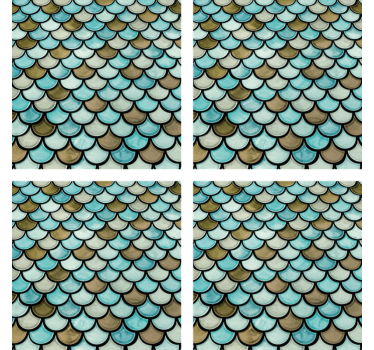 Sous verre effet superposé festonné - TenStickers